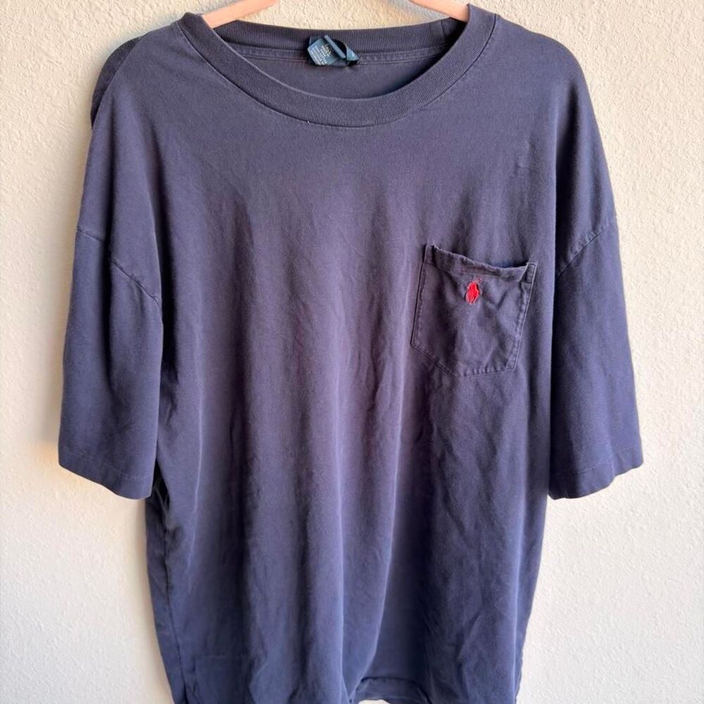 Polo-ralph-lauren Men's Navy and Blue T-shirt